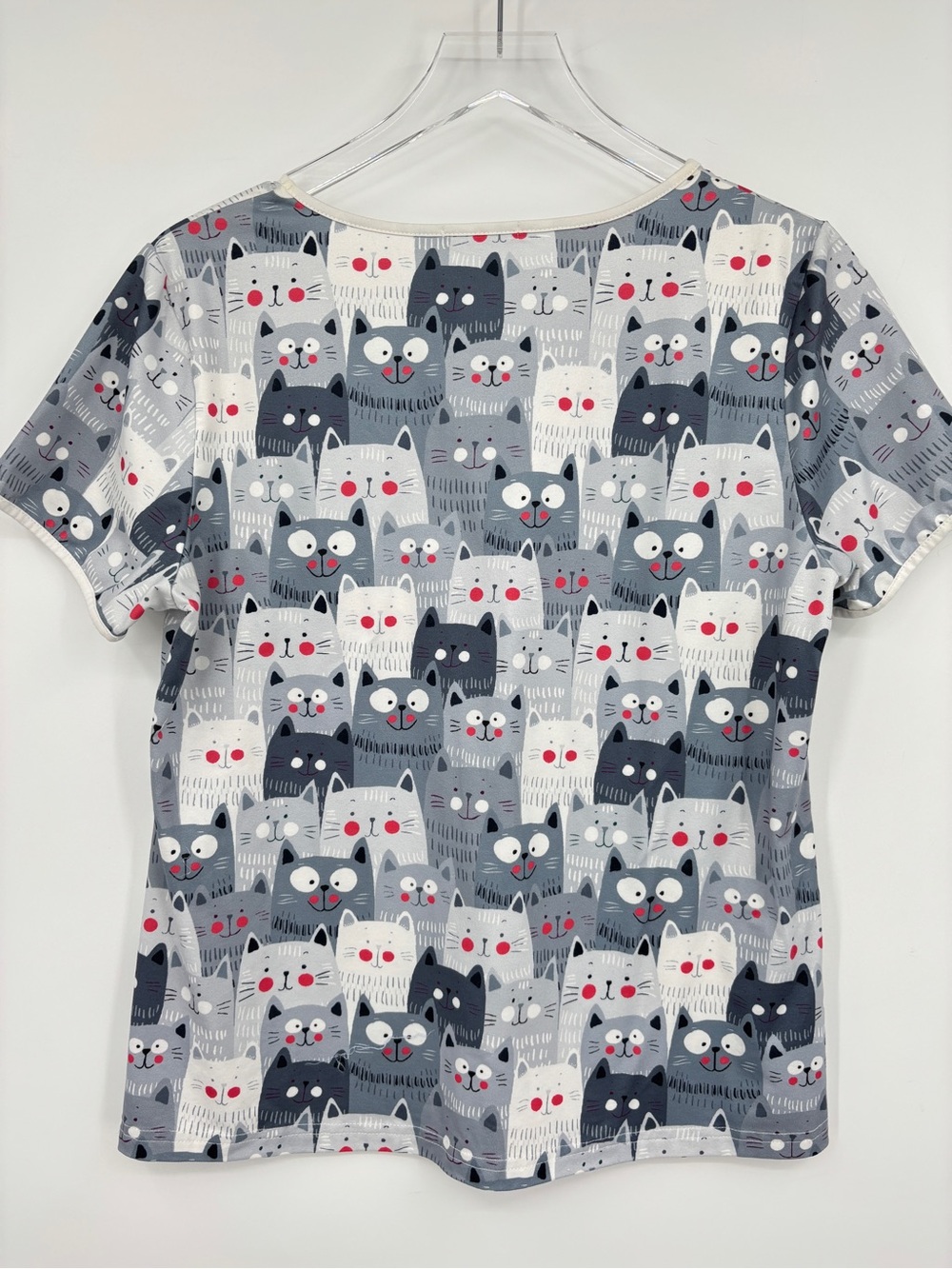 Ekouaer Cat Print Pajama Short Set - Picture 6 of 16